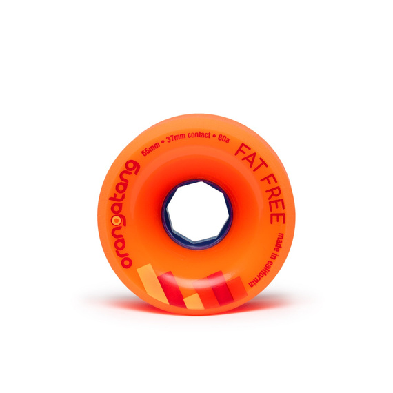 Koła do longboardu Orangatang Fat Free Wheels Pomarańczowy 65 mm 80A