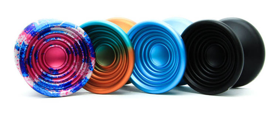 Yoyo Metalowe YoYoFactory Bullseye Orange Teal Fade
