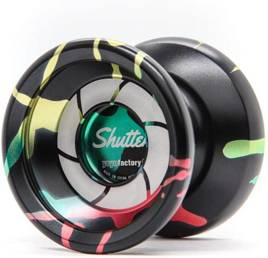 Yoyo Metalowe dla Zaawansowanych YoYoFactory Shutter Splash Black Rainbow