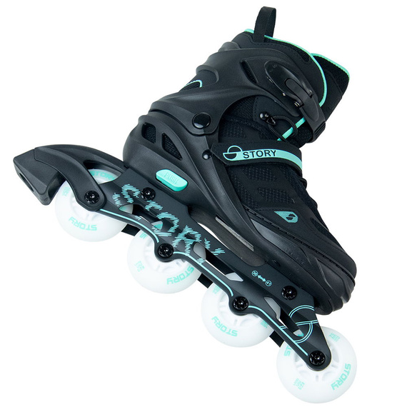 Rolki regulowane Story Fusion Adjustable Inline Skates Miętowy LED