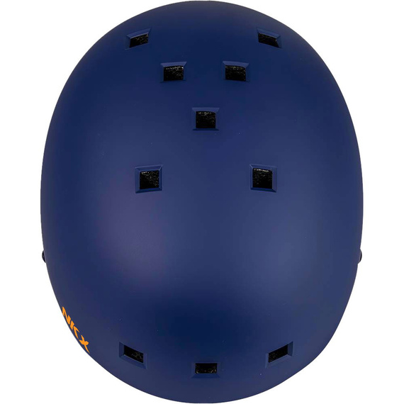 Kask Na Deskorolkę Hulajnogę NKX Brain Saver Granatowo-Pomarańczowy