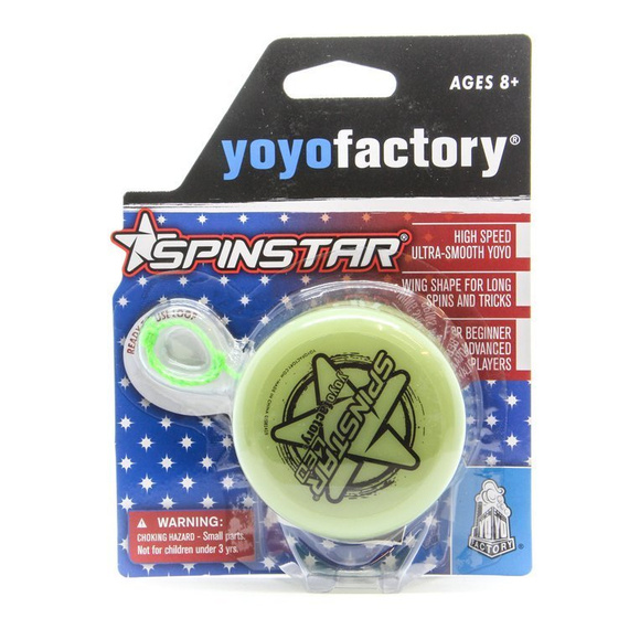 Yoyo Świecące Fluorescencyjne YoYoFactory Spinstar GLOW Yellow