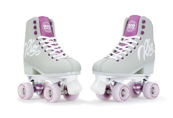 Wrotki RIO ROLLER SCRIPT QUAD SKATES Grey