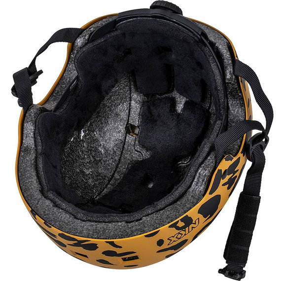 Kask Na Deskorolkę Hulajnogę NKX Brain Saver Leopard Czarno-Brązowy