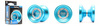 Yoyo Metalowe Yoyo YoYoFactory Shutter Wide Angle Aqua
