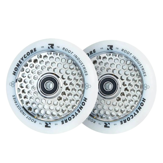 Koła do Hulajnogi Root Industries Honeycore White Pro Scooter Wheels 2-Pack Mirror 110 mm (2 szt.)