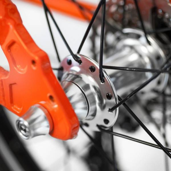 Superlekki rower dla dzieci KUbikes 20S Czarno-Czerwony