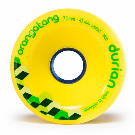 Koła do longboardu Orangatang Durian Wheels Żółty 75 mm 86A