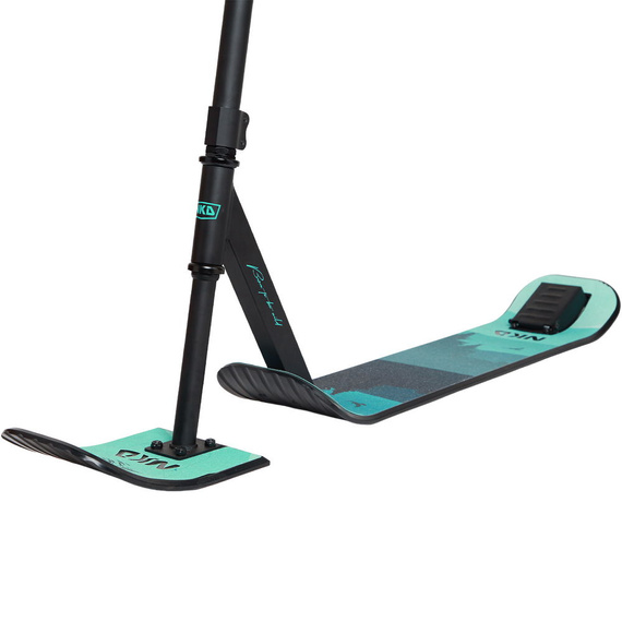 Hulajnoga Wyczynowa na śnieg NKD SNOW Stunt Scooter Czarno-Miętowy wys. 82 - 92 cm