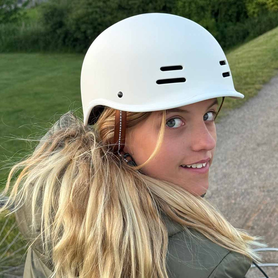 Kask Story Retro Certified Helmet Biały