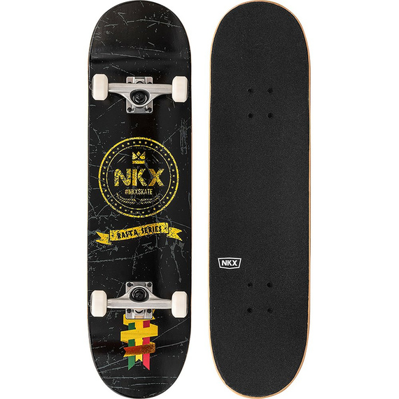 Kompletna Deskorolka NKX Rasta Royal Series Black 8.5"