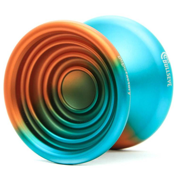 Yoyo Metalowe YoYoFactory Bullseye Orange Teal Fade