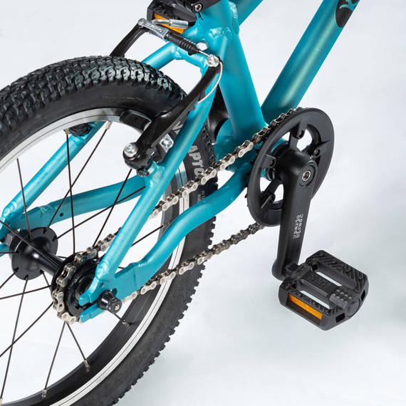 Superlekki rower dla dzieci KUbikes 16L Czarno-Czerwony