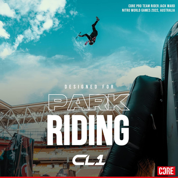 Hulajnoga Wyczynowa CORE CL1 Complete Stunt Scooter Chrome-Turkusowy wys. 85 cm