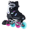 Rolki regulowane Story Motion Adjustable Inline Skates Czarno-Niebiesko-Różowy