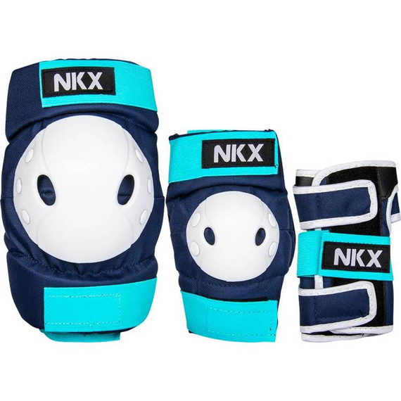 Zestaw ochraniaczy dla dzieci NKX Kids 3-Pack Pro Granatowo-Miętowe M