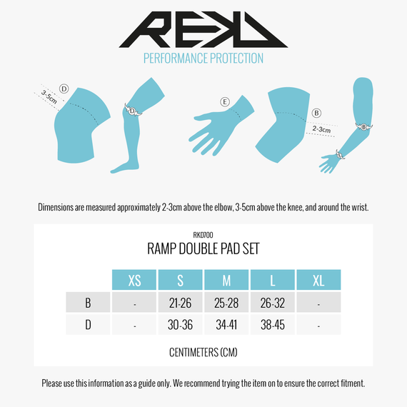 Ochraniacze REKD Ramp Double Pad Set Czarne 