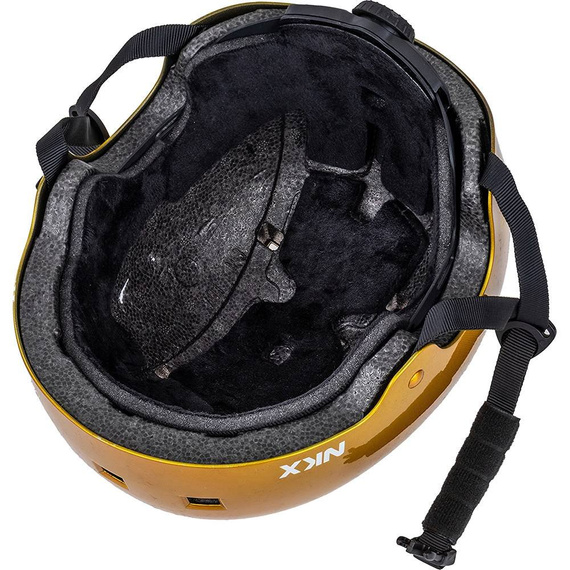 Kask Na Deskorolkę Hulajnogę NKX Brain Saver Błyszczący Złoty 