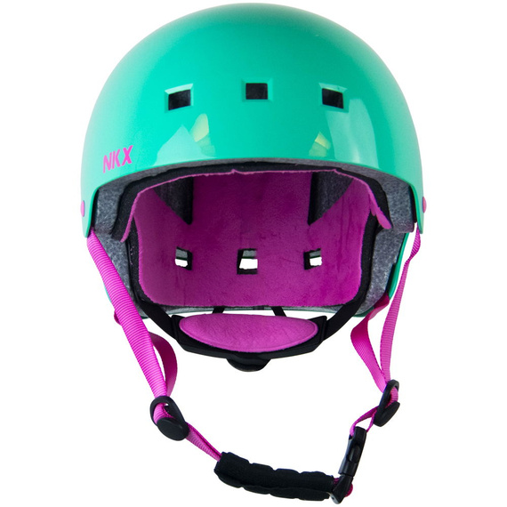 Kask Na Deskorolkę Hulajnogę NKX Brain Saver Miętowo-Różowy