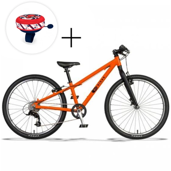 Lekki rower dla dzieci KUbikes 24S Pomarańczowy