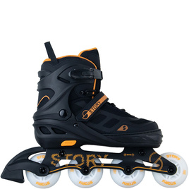 Rolki regulowane Story Fusion Adjustable Inline Skates Pomarańczowy LED