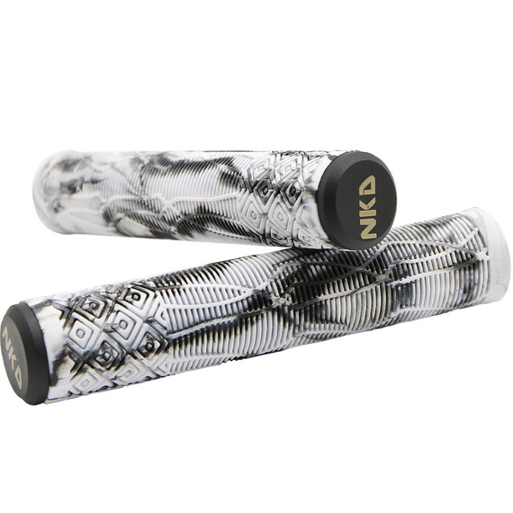 Gripy Rączki do Hulajnogi Wyczynowej NKD GOAT Stunt Scooter Grips Czarno-Biały 163 mm