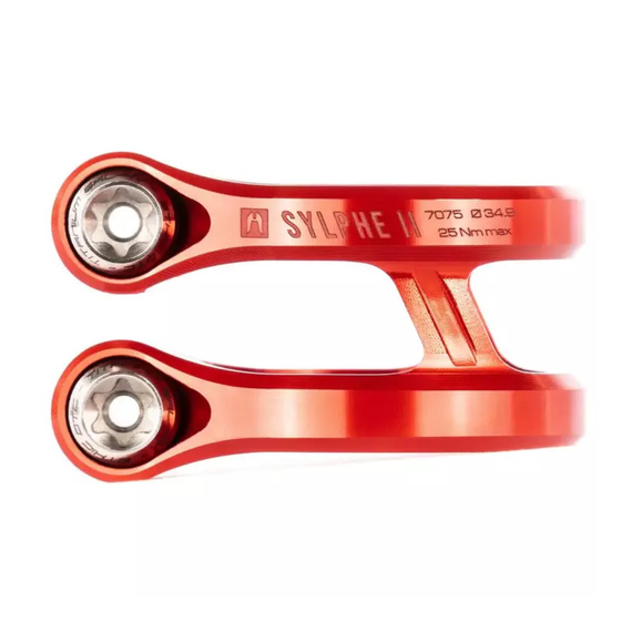 Zacisk Ethic Sylphe V2 Double Clamp Czerwony 34,9 mm