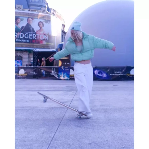 Longboard do Dancingu NKX Vegas Miętowy 112 cm