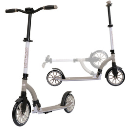 Hulajnoga Miejska Transportowa Story Big Wheel Advanced Foldable Scooter Szaro-Brązowy 230/200 mm