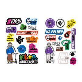 Zestaw naklejek Miejskie Sporty Sticker Pack Arkusz A4 - 2 szt. (Wersja A i B)