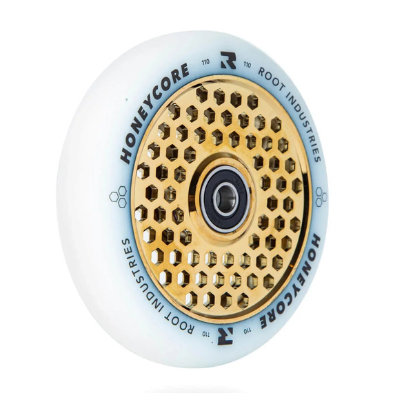 Koła do Hulajnogi Root Industries Honeycore White Pro Scooter Wheels 2-Pack Gold Rush Złoty 110 mm (2 szt.)