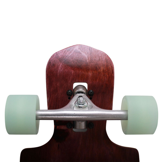 Longboard do carvingu NKX City Action Zielono-Brązowy 99 cm