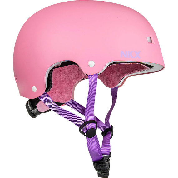 Kask Na Deskorolkę Hulajnogę NKX Brain Saver Różowo-Fioletowy