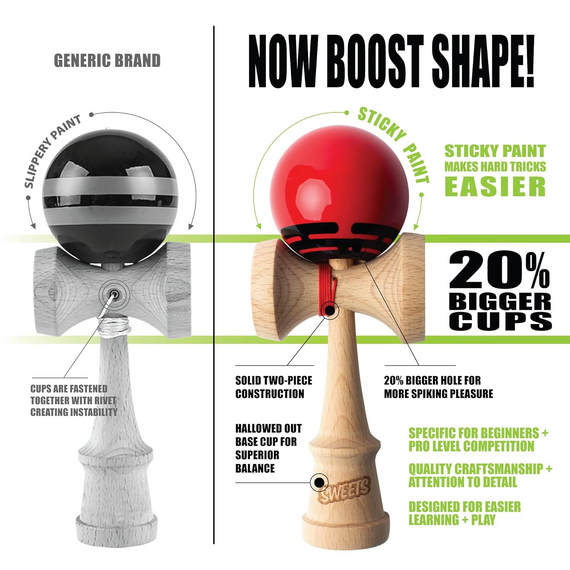 Kendama Sweets Kendamas Prime Radar Czerwony