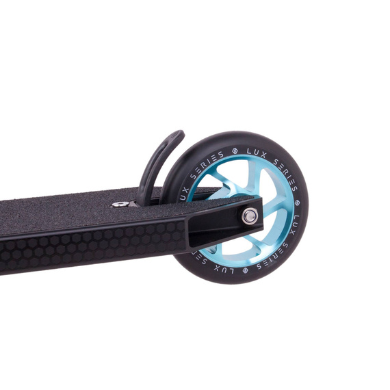 Hulajnoga Wyczynowa Striker Lux 5" Stunt Scooter Czarno-Turkusowy wys. 87 cm