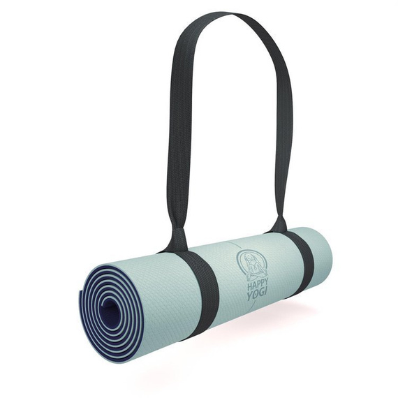 Mata do Jogi Happy Yogi TPE 6mm ECO Antypoślizgowa Granatowa