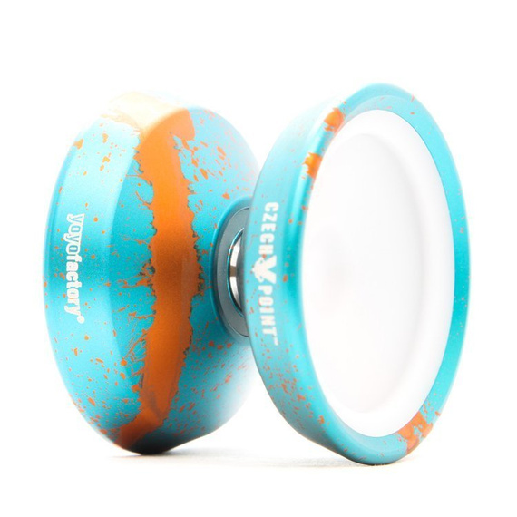 Yoyo Metalowe Yoyo CzechPoint Pivot - Aqua Orange White
