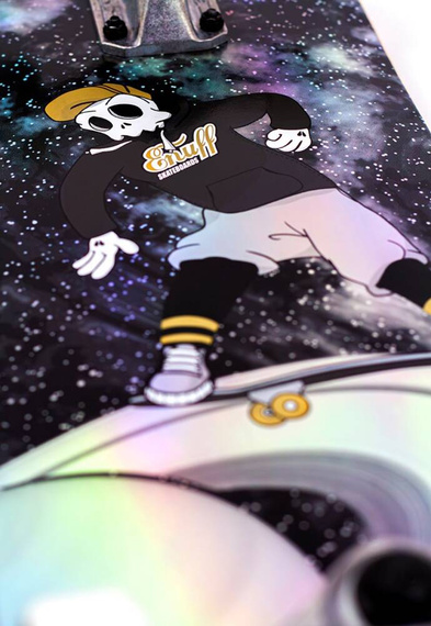 Deskorolka Enuff Skully Hologram Mini Complete Czarny 7.25"
