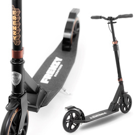 Hulajnoga Miejska Rekreacyjna Frenzy 205 mm Dual Brake V4 Recreational Scooter Czarny