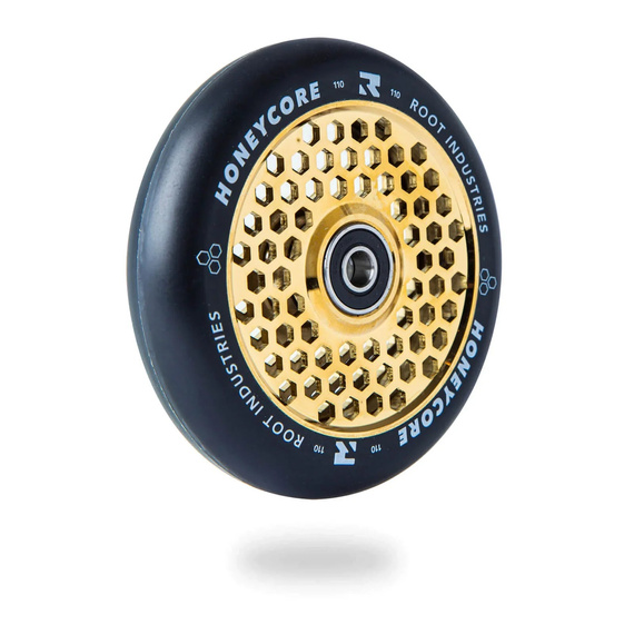 Koła do Hulajnogi Root Industries Honeycore Black Pro Scooter Wheels 2-Pack Gold Rush Złoty 110 mm (2 szt.)