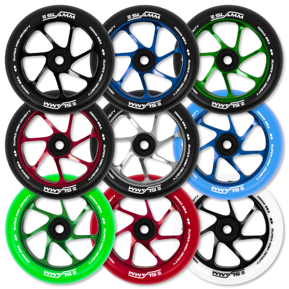 Koło do Hulajnogi Slamm Team Wheel Czarno-Zielony 110 mm (1 szt.)