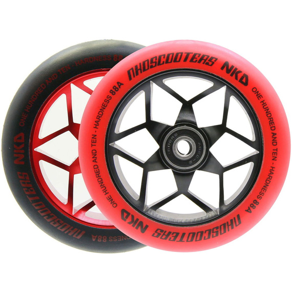 Koła do Hulajnogi NKD Goat Stunt Scooter Wheels Czarno-Czerwony 110 mm