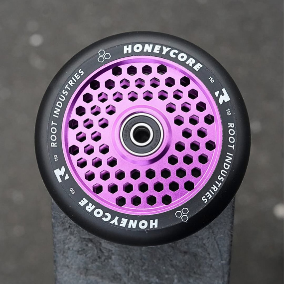 Koła do Hulajnogi Root Industries Honeycore Black Pro Scooter Wheels 2-Pack Fioletowy 110 mm (2 szt.)