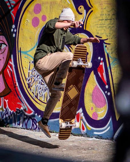 Longboard do Dancingu NKX Vegas Złoty 121 cm