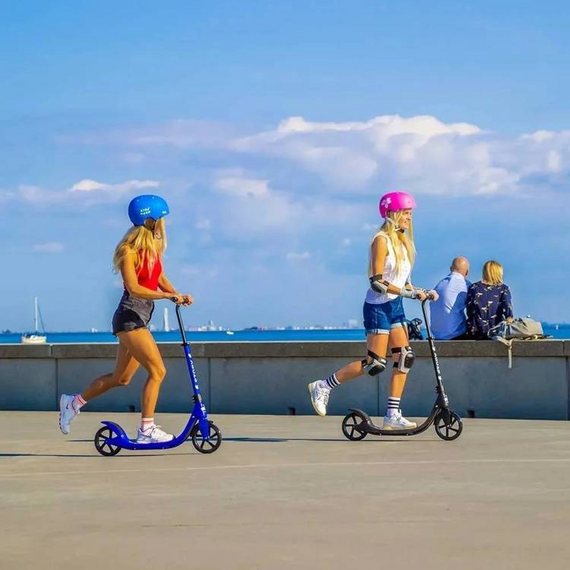 Hulajnoga Miejska Transportowa Story Big Wheel Advanced Foldable Scooter Szaro-Brązowy 230/200 mm