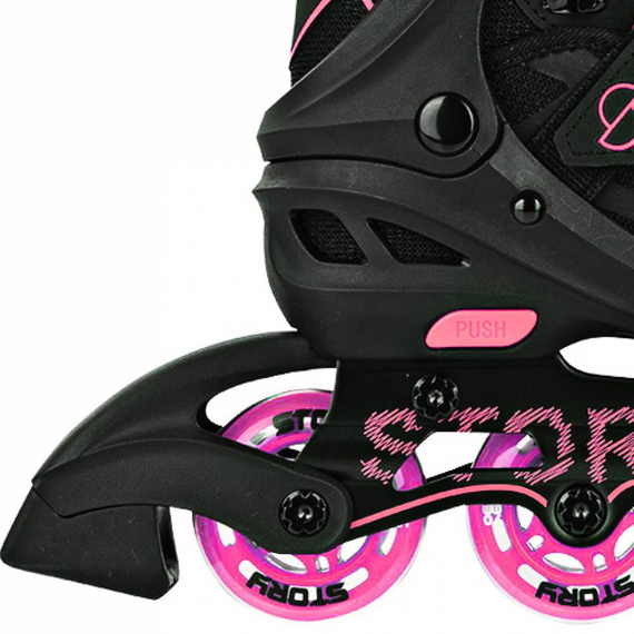 Rolki regulowane Story Fusion Adjustable Inline Skates Różowy