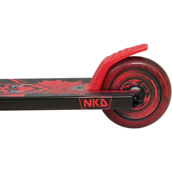 Hulajnoga Wyczynowa NKD Ripper Stunt Scooter Czarno-Czerwony wys. 78,2 cm