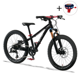 Superlekki rower dla dzieci KUbikes 20S DISC Czarno-Czerwony