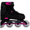 Rolki regulowane Story Midnight Adjustable Inline Skates Czarno-Różowy LED