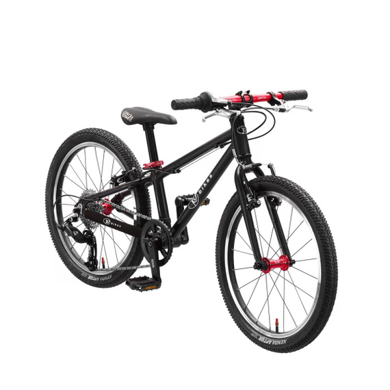 Superlekki rower dla dzieci KUbikes 20S Czarno-Czerwony